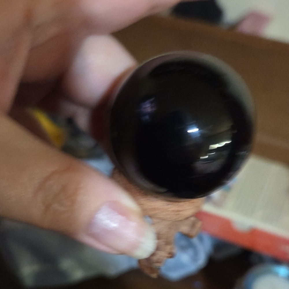 Mini Obsidian Ball & Stand